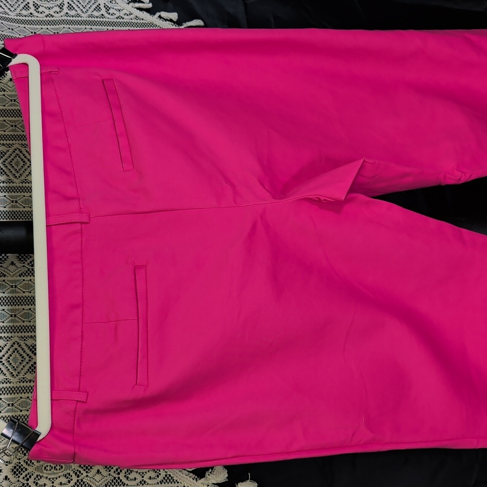 Liz Claiborne 16 Ankle Pants Ladies Pink Emma - Picture 4 of 12